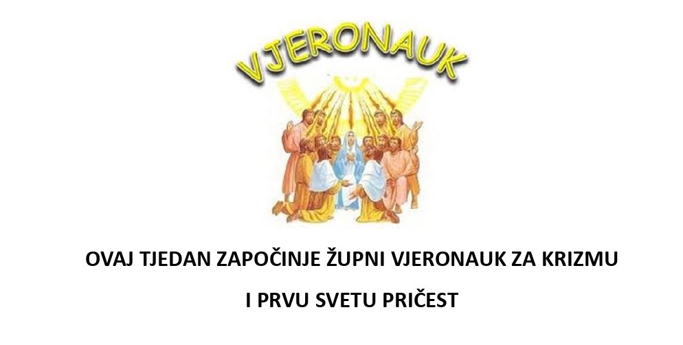 ZAPOČINJE ŽUPNI VJERONAUK