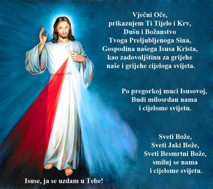 DANAS JE SVETKOVINA BOŽJEGA MILOSRĐA