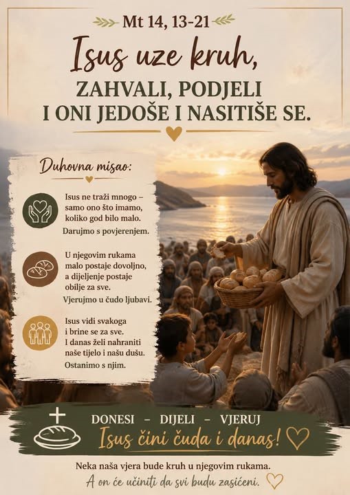 Neka naša vjera bude kruh u Božjim rukama!